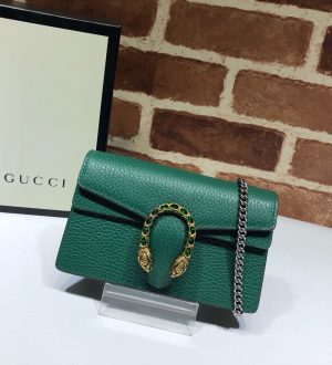 Dionysus Leather Mini Handbag Green